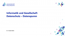 IuG: Datenschutz – Datenspuren