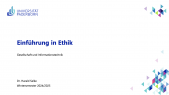 thumbnail of medium GuI: Einführung in Ethik