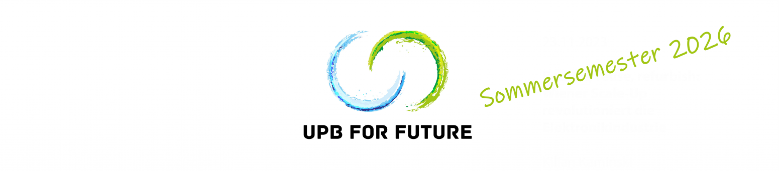 thumbnail of channel UPB for Future - die Nachhaltigkeitsringvorlesung - SoSe 2026