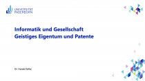 EIG: Geistiges Eigentum und Patente