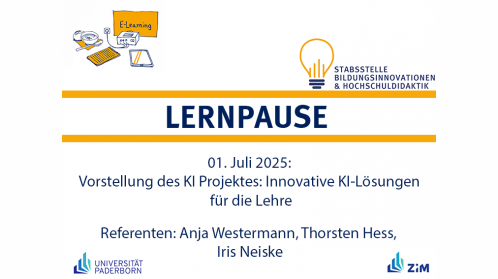 thumbnail of medium Vorstellung des KI Projektes: Innovative KI-Lösungen für die Lehre (01.07.2025)