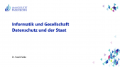 thumbnail of medium IuG: Datenschutz und der Staat