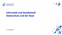 IuG: Datenschutz und der Staat