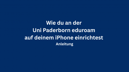 thumbnail of medium eduroam Einrichtung auf iPhone und iPad