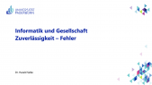 thumbnail of medium IuG: Zuverlässigkeit – Fehler