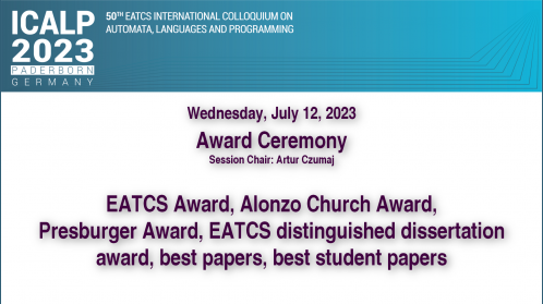 thumbnail of medium ICALP 2023 - Award Ceremony
