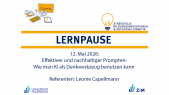thumbnail of medium lernPause - effektives und nachhaltiges Promten im Studium