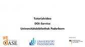 thumbnail of medium Tutorialvideo DOI-Service Universitätsbibliothek