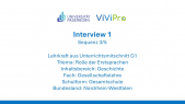 thumbnail of medium ViViPro - Interview 1 - Sequenz 3/5 - Rolle der Erstsprachen